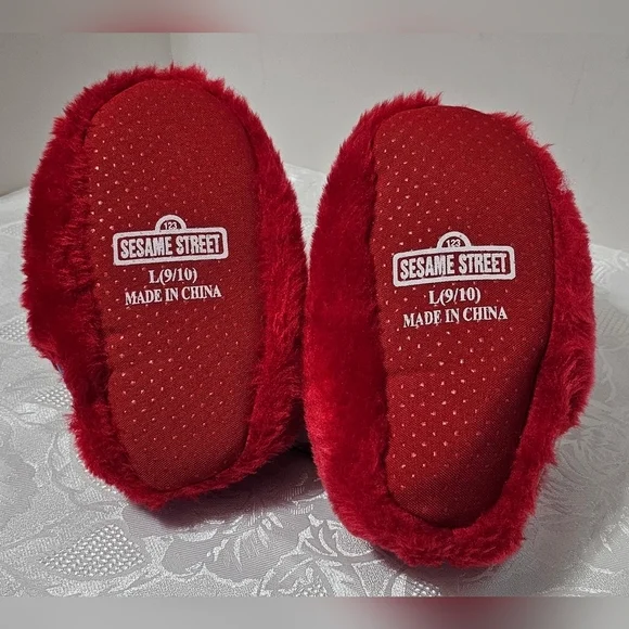 NWT Sesame Street Elmo Toddler Slipper L(9/10) - Picture 5 of 6